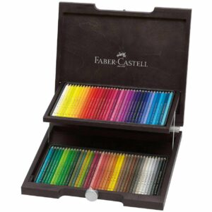 Faber Castell Polychromos Farbstifte Holzkoffer 72teilig