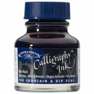 Winsor & Newton Kalligraphietusche 30ml blauschwarz