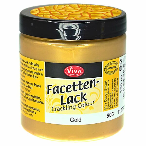 VIVA DECOR Facettenlack 250ml gold