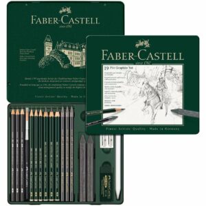 Faber Castell Pitt Graphite Zeichenset medium 19teilig