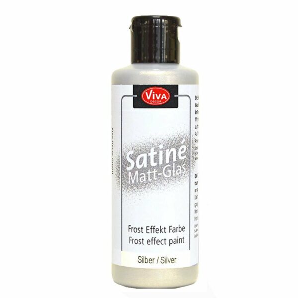 VIVA DECOR Satiné matt Glas 82ml silber