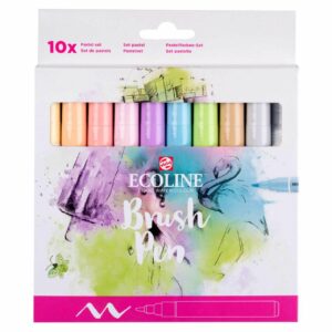 ECOLINE Brush Pen Set 10 Stück pastell