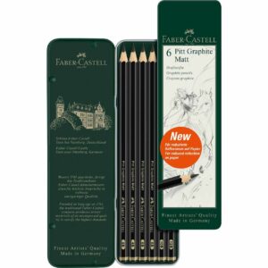 Faber Castell Bleistifte Pitt Graphite Matt 6teilig