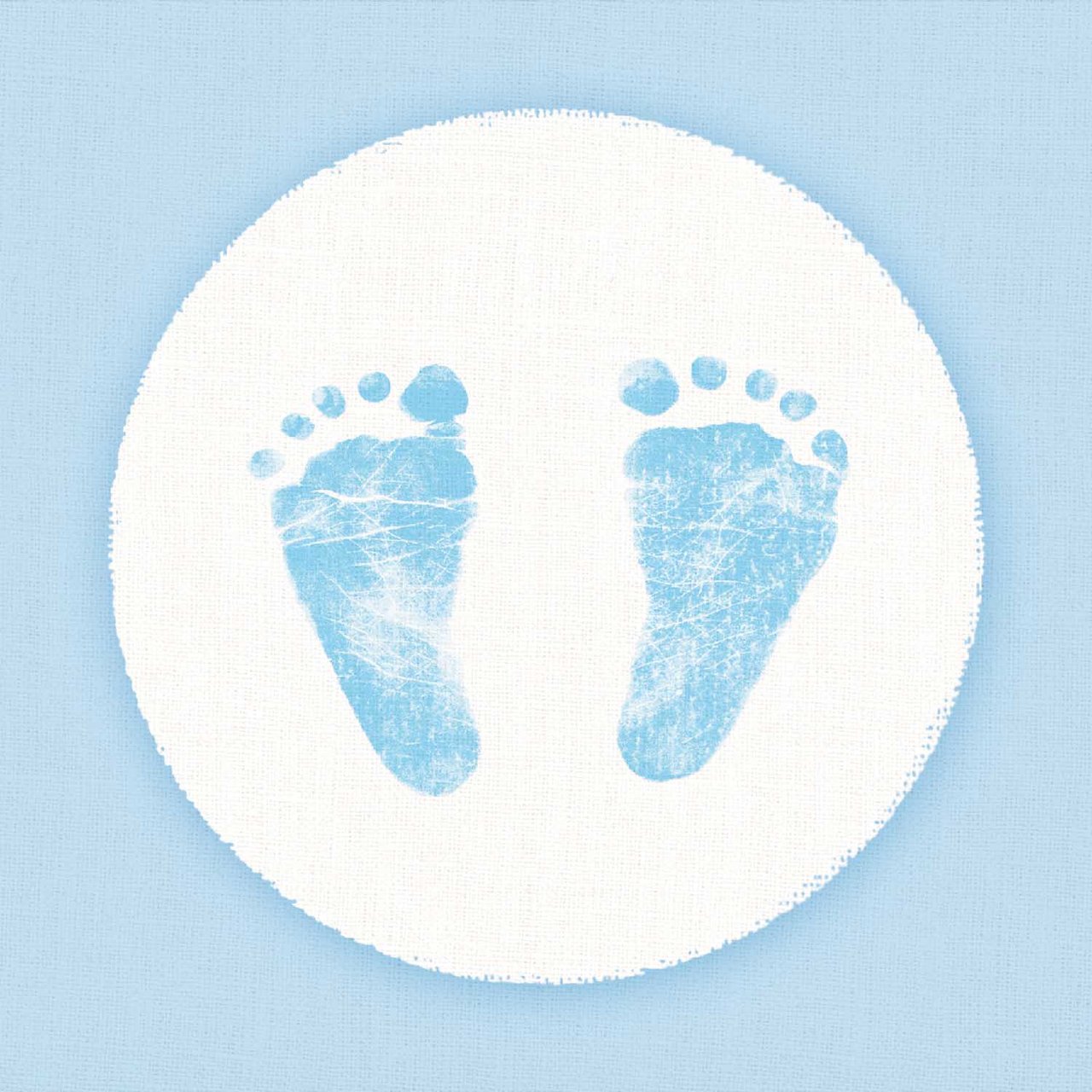 Ambiente Serviette Baby Steps Boy 33x33cm 20 Stück