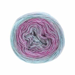 Lana Grossa Ecopuno Dégradé 100g 430m fuchsia-mint