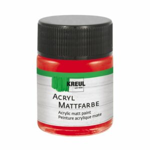 KREUL Acryl Mattfarbe 50ml dunkelrot