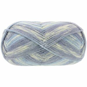 Lana Grossa Meilenweit 100 Denim Mix Blue 100g 420m pastell-ecru-blau-grau