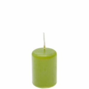 Kopschitz Stumpen-Kerze 6x4cm limonegrün