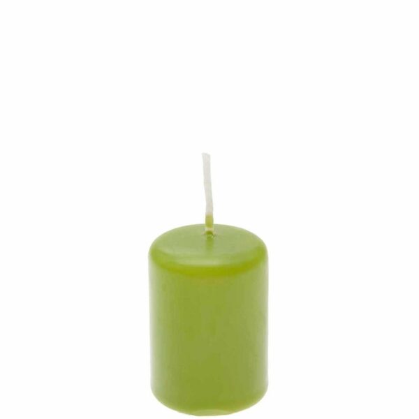 Kopschitz Stumpen-Kerze 6x4cm limonegrün