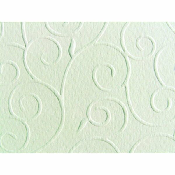 Marpa Jansen Prägekarton Arabesken 50x70cm 220g/m² altweiß