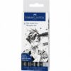Faber Castell Pitt Artist Pen Manga schwarz Tuschestift-Set 6teilig