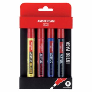 AMSTERDAM Acrylic Marker Set Basis 4 Stück