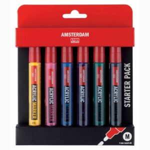 AMSTERDAM Acrylic Marker Set Basis 6 Stück