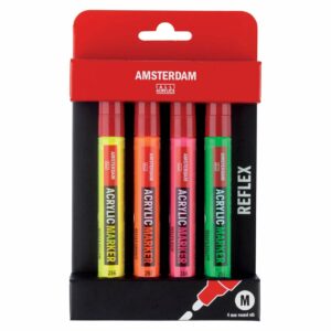 AMSTERDAM Acrylic Marker Set Reflex 4 Stück