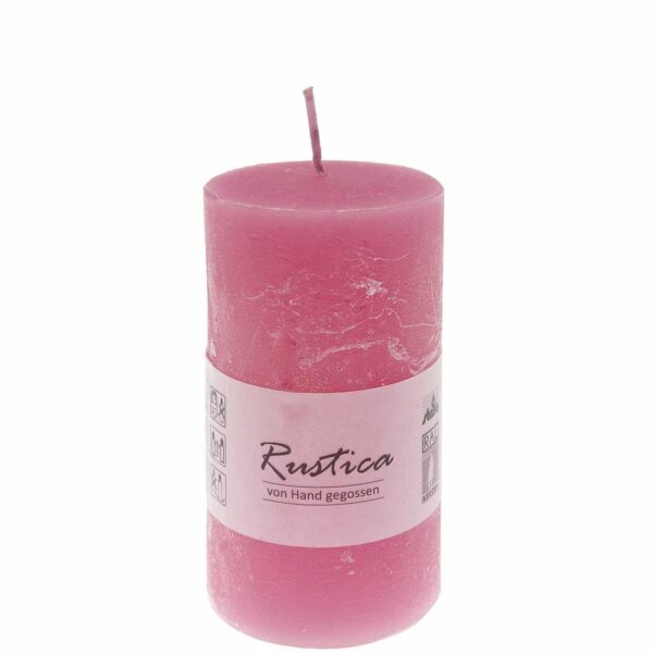 Kopschitz Rustica Kerze 10x6cm pink