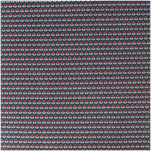 Rico Design Stoff grafische Blumen blau 50x140cm
