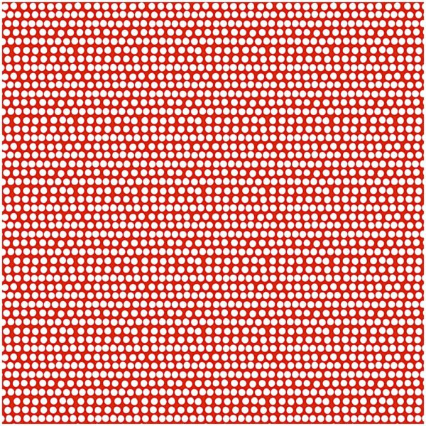 Rico Design Stoff Punktelinie rot-weiß 50x140cm