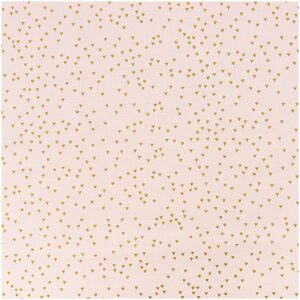 Rico Design Stoff Dreiecke puder-gold 140cm