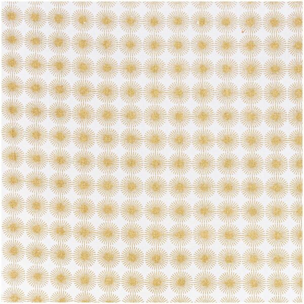 Rico Design Stoff Rosette gold 140cm