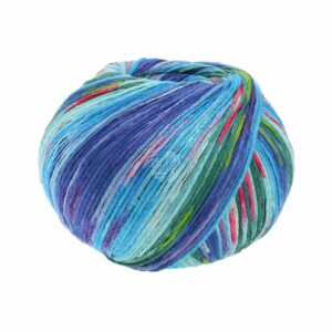 Lana Grossa Gomitolo Selezione 1 100g 290m türkis-pink-grün-weiß