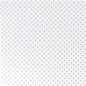 Rico Design Stoff Punkte klein weiß-grau 50x140cm