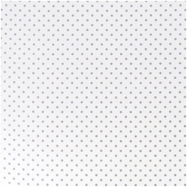 Rico Design Stoff Punkte klein weiß-grau 50x140cm