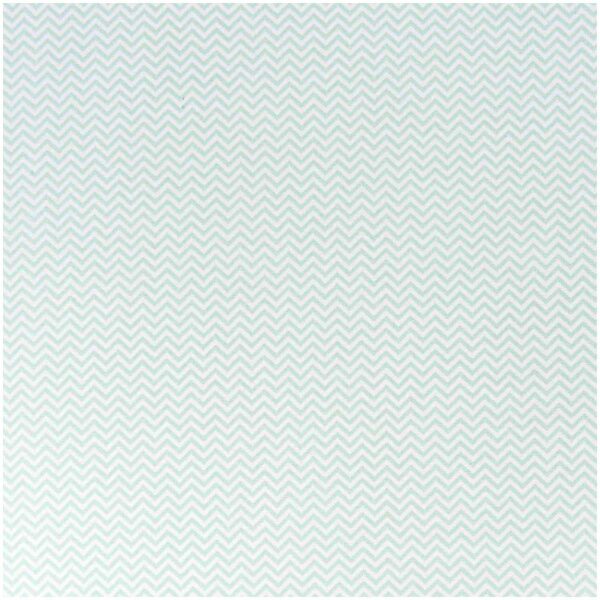 Rico Design Stoff Zickzack weiß-mint 50x140cm