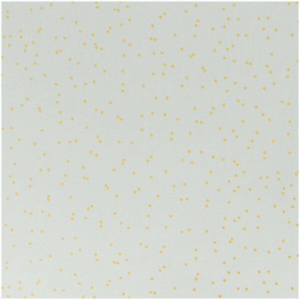 Rico Design Stoff Punkte mint-gold 140cm
