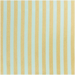 Rico Design Stoff Streifen mint-gold 140cm