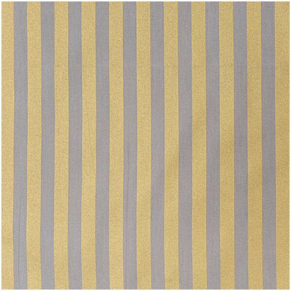 Rico Design Stoff Streifen grau-gold 140cm