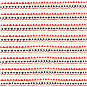 Rico Design Stoff Jersey weiß ethnomuster 145cm
