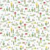 Rico Design Stoff Blumenwiese weiß 140cm