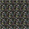 Rico Design Stoff Icons schwarz-mehrfarbig 50x140cm