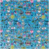 Rico Design Stoff cool Girls blau-neon 140cm