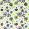 Rico Design Stoff Blüten mint-neon 140cm