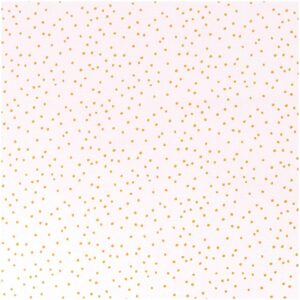 Rico Design Stoff rosa Punkte gold 140cm