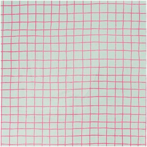 Rico Design Stoff Karo mint-neon 140cm beschichtet