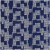 Rico Design Druckstoff grafisches Muster dunkelblau 50x140cm