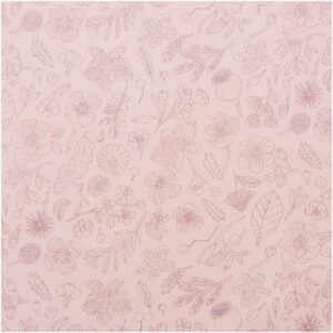 Rico Design Druckstoff Hygge Blumen rosa-metallic 140cm