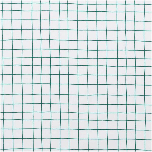 Rico Design Druckstoff Hygge kariert weiß-grün 140cm