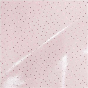 Rico Design Druckstoff beschichtet Hygge Punkte rosa-metallic 140cm