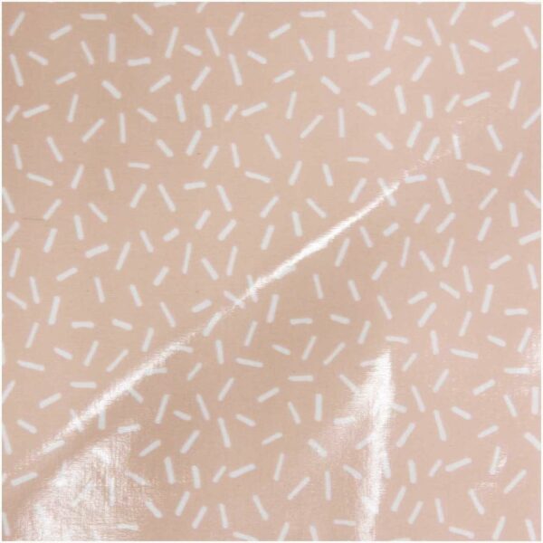 Rico Design Druckstoff beschichtet Hygge Striche puder-weiß 140cm