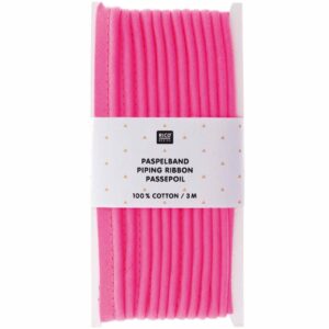 Rico Design Paspelband 1cmx3m neonpink