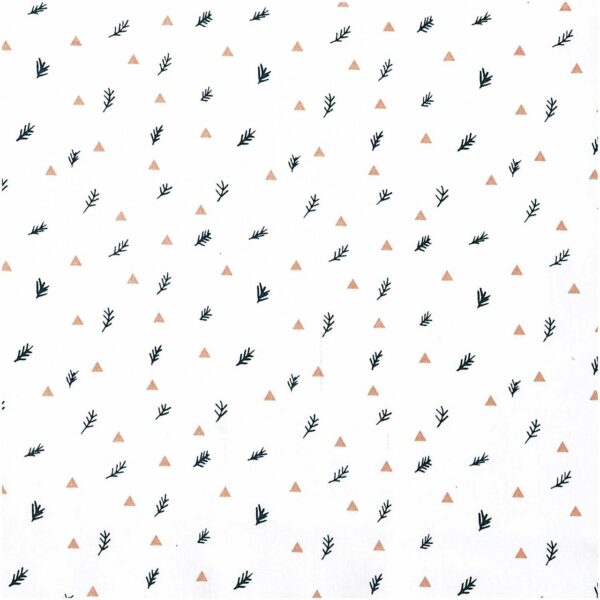 Rico Design Druckstoff Zweige weiß 50x140cm