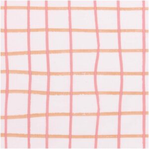 Rico Design Druckstoff Crafted Nature kariert rosa 50x140cm