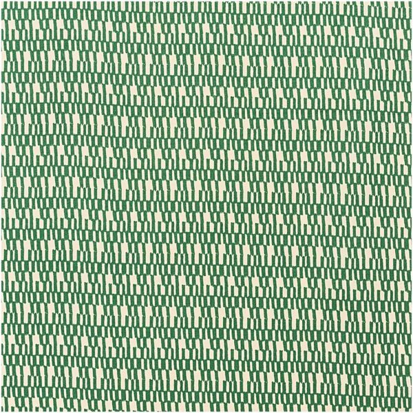 Rico Design Druckstoff Jardin Japonais Striche creme-grün 140cm