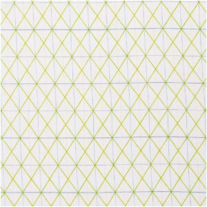 Rico Design Musselin-Druckstoff Bunny Hop Raster weiß 140cm