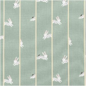 Rico Design Druckstoff Canvas Bunny Hop mint 140cm