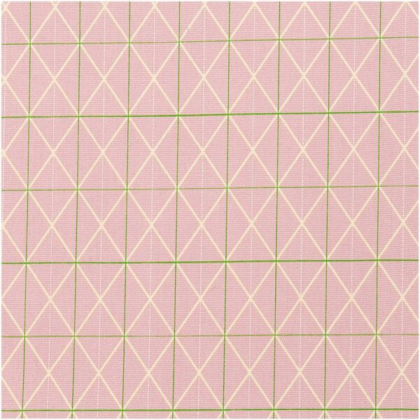 Rico Design Druckstoff Canvas Raster rosa 140cm