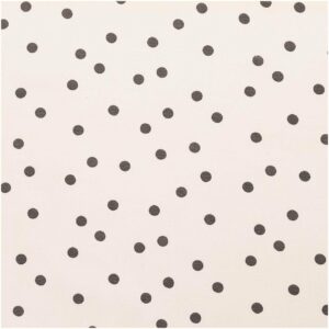 Rico Design Druckstoff Canvas Punkte creme-grau 140cm